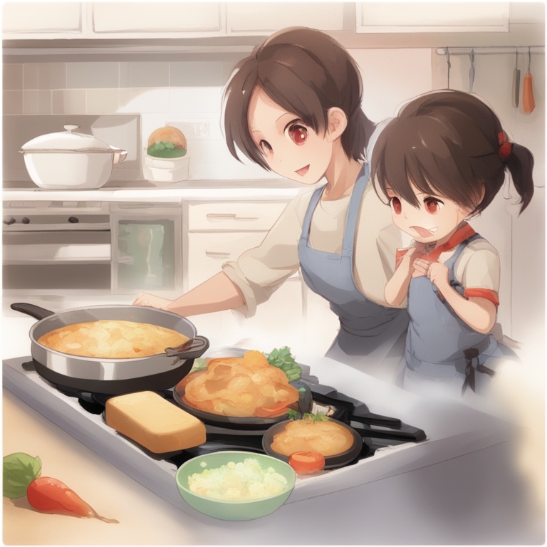 中午妈妈在厨房做饭,中午的厨房交响曲——妈妈的美食之旅